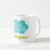 子供のわにパーソナライズなマグ コーヒーマグカップ (正面右)