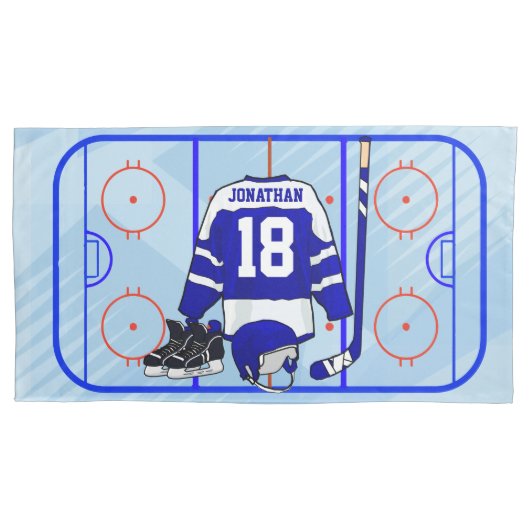 子供のアイスホッケーの寝室およびEnの続きのコレクション 枕カバー (正面)