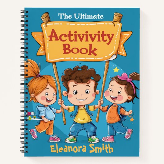 子供のアクティビティブック 私の名前のスパイラルノートブック ノートブック (正面)