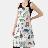 子供のアニマルマスク、ウイルスパターン。 エプロン (インサイチュ)
