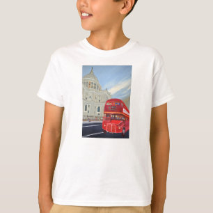 子供のアメリカの服装の多綿のブレンドのTシャツ Tシャツ