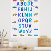 子供のアルファベットおもちゃの車ポスター ポスター (キッチン)