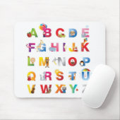 子供のアルファベットのマウスのマット マウスパッド (マウス)
