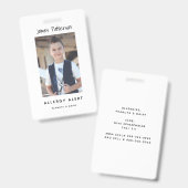 子供のアレルギー警報ICOEカスタムな写真の警告のバッジ バッジ (正面＆裏面)