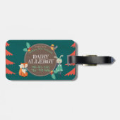 子供のアレルゲンのかわいい森林冬動物BagTag ラゲッジタグ (裏面横)