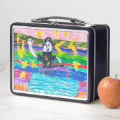 子供のアートワークの心配の心配ボックス メタルランチボックス (インサイチュ)