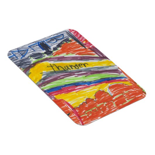 子供のアートワークの画像や写真 マグネット (右側)