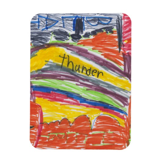 子供のアートワークの画像や写真 マグネット (縦)