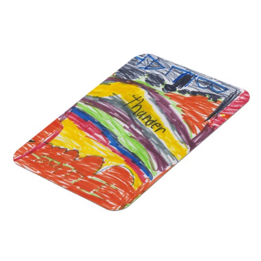 子供のアートワークの画像や写真 マグネット (左側)