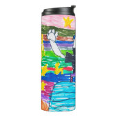 子供のアートワークまたは写真記念アート タンブラー (回転左)