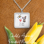 子供のアートワークスケッチKeepsake Bracelet シルバープレートネックレス<br><div class="desc">モノグラムの子どものアートワークのチャームネックレスデザインを使用すると、お子様のスケッチをチャームにアップロードして一生を過ごすことができる。子供のアートワークをスキャンまたはスナップを取り、チャームにアップロード – それは簡単だ！私たちパーソナライズされたの魅力ネックレスは、バレンタインデー、記念日、誕生日、その他の贈り物を彼女のために大切にする！#Keepsake #HandwritingJewelry #GiftsForHer</div>
