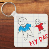 子供のアートワーク&フォトキーチェーン キーホルダー (正面)