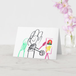 子供のアート絵画 カード