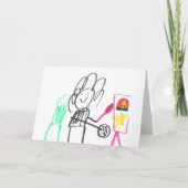 子供のアート絵画 カード (正面)