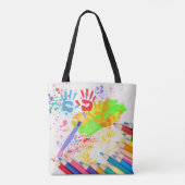 子供のアート トートバッグ (裏面)