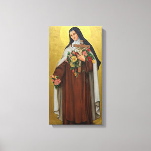 子供のイエス・キリストのカトリック教のCarmeliteのSt.テレーズ キャンバスプリント