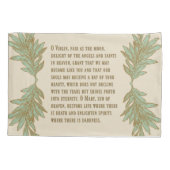 子供のイエス・キリストの地球を握っている賛美された母 枕カバー (裏面)