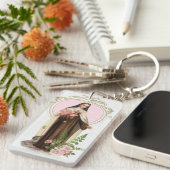 子供のイエス・キリストの宗教ヴィンテージのSt.テレーズ キーホルダー (正面右)