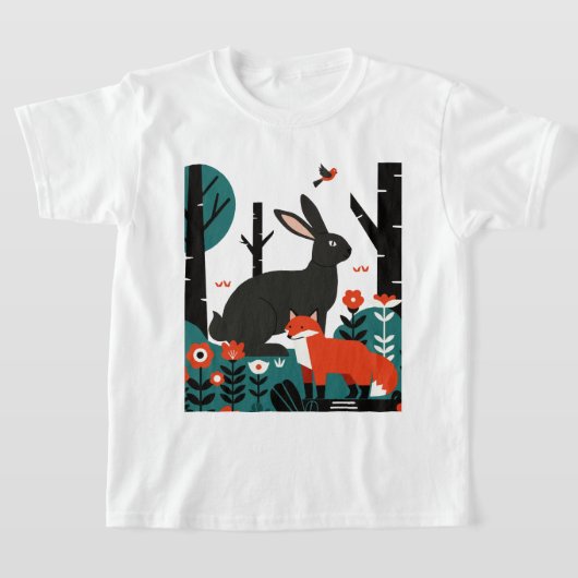 子供のイラスト Tシャツ (レイダウン)