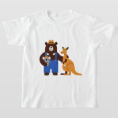 子供のイラスト Tシャツ (レイダウン)