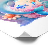 子供のイルカの壁アート ポスター (角)