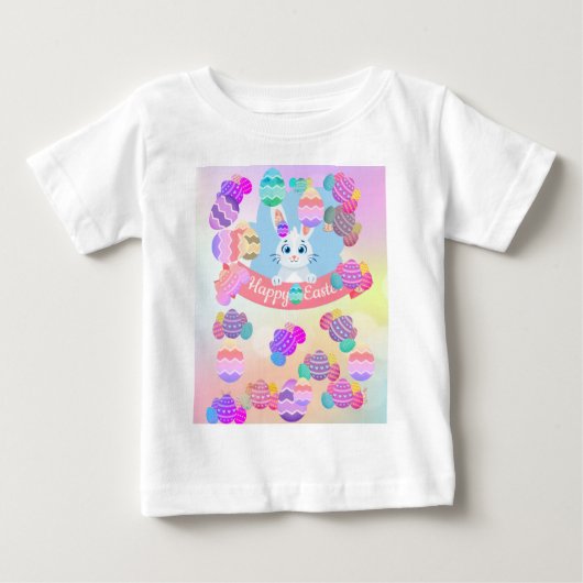 子供のイースターTシャツ ベビーTシャツ (正面)