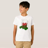 子供のウェールズのドラゴンのTシャツウェールズCymru Tシャツ (正面フル)