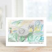 子供のオリジナルアートでカスタムグリーティングカードを作成 カード