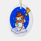 子供のオーナメントを個人化して下さい セラミックオーナメント (右)