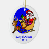 子供のオーナメントを個人化して下さい セラミックオーナメント (右)