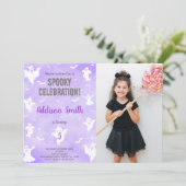 子供のカスタマイズ可能な不気味なパーティーの招待状 招待状 (スタンド正面)