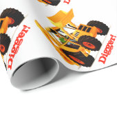 子供のカスタムで黄色い坑夫 ラッピングペーパー (ロールコーナー)