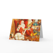 子供のカスタムなサンタクロースまたは父のクリスマス