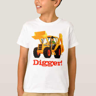 子供のカスタムなスローガンの黄色の建築の坑夫 Tシャツ