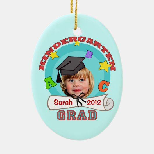 子供のカスタムな幼稚園の卒業のオーナメント セラミックオーナメント (裏面)