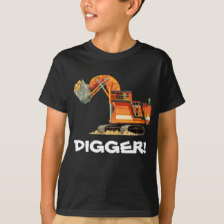 子供のカスタムな建築のトラックの坑夫 Tシャツ