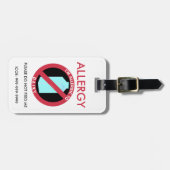 子供のカスタムな酪農場のアレルギーの緊急事態 ラゲッジタグ (正面横)