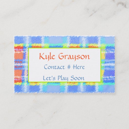 子供のカラフルなテレホンカード コーリングカード (正面)