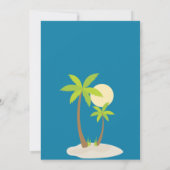 子供のカラフルな恐竜の誕生日パーティー 招待状 (裏面)