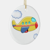 子供のカラフルな飛行機 セラミックオーナメント (右)