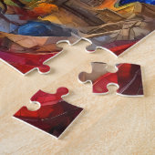 子供のカラフル恐竜 ジグソーパズル (側面)