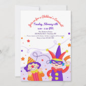 子供のカーニバルの招待状 招待状 (正面)