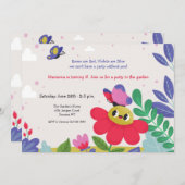 子供のガーデンパーティー 招待状 (正面/裏面)