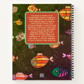 子供のキャンプ フィッシュ ジャーナル カラフル オーダーメイド 楽しい (裏面)