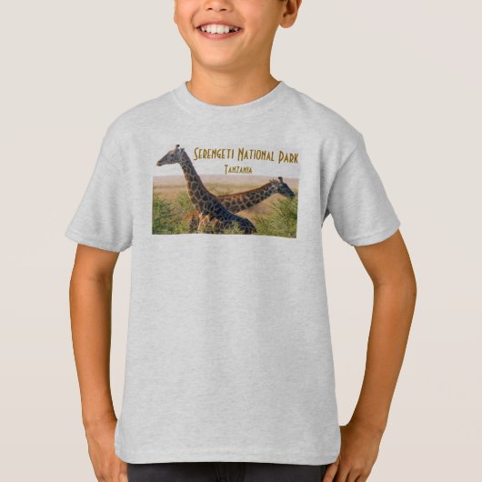 子供のキリンのTシャツ Tシャツ (正面)
