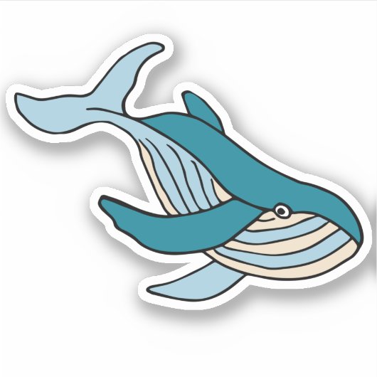 子供のクジラ シール (正面)