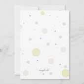 子供のクリスマスの誕生日のパーティの招待状 招待状 (裏面)