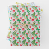 子供のクリスマスウォーター色 ラッピングペーパーシート (インサイチュ)