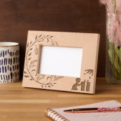 子供のクリスマスフレーム レーザー彫刻フレーム (左)