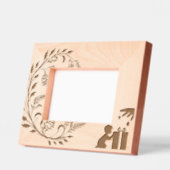 子供のクリスマスフレーム レーザー彫刻フレーム (左)